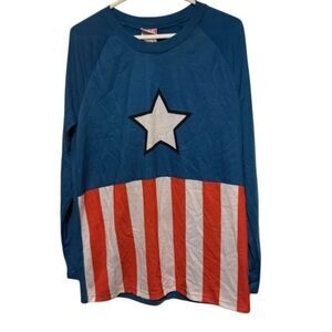 Marvel Captain America Men’s Size Small Pjammy Top *New-Read*